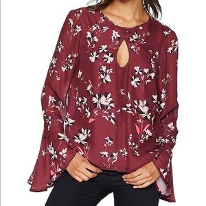 Devlin Sonoma Floral Bell Sleeve Peasant Blouse